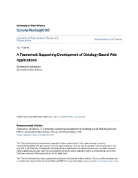 A Framework Supporting Development of Ontology-Based Web Applications