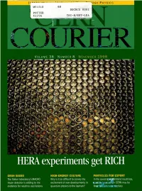 CERN Courier Is Distributed to Member State Governments, Institutes and Laboratories Affiliated with CERN, and to Their Personnel
