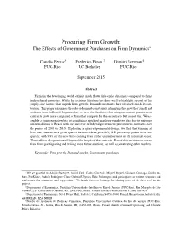 Procuring Firm Growth: the Effects of Government Purchases on Firm Dynamics∗
