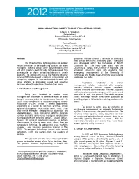 USING a LIGHTNING SAFETY TOOLKIT for OUTDOOR VENUES Charles C