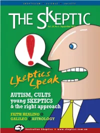 Autism, Cults Young Skeptics & the Right Approach