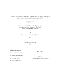 Empirical Modeling of Regional Stream Habitat Quality Using Gis-Derived Watersheds of Flexible Scale