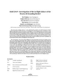 Investigation of the In-Flight Failure of the Stratos III Sounding Rocket