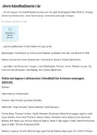Jevn Håndballserie I År