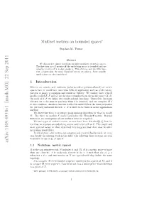 Multiset Metrics on Bounded Spaces