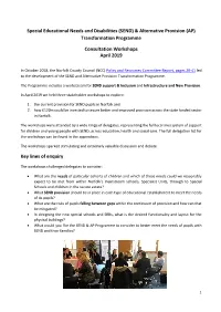 (SEND) & Alternative Provision (AP) Transformation Programme