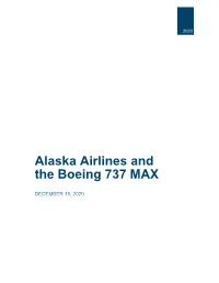 Alaska Airlines and the Boeing 737 MAX