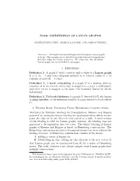 BOOK EMBEDDINGS of LAMAN GRAPHS 1. Definitions Definition 1