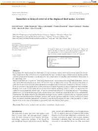 Immediate Or Delayed Retrieval of the Displaced Third Molar: a Review