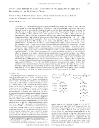 Potent Anandamide Analogs: the Effect of Changing the Length and Branching of the End Pentyl Chain