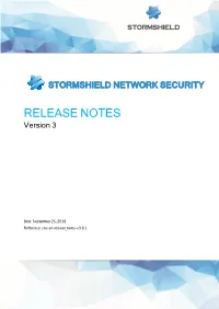 RELEASE NOTES Version 3