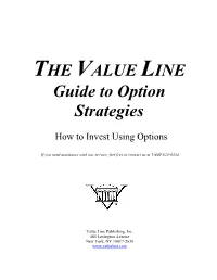 THE VALUE LINE Guide to Option Strategies