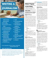 Writing & Journalism