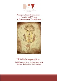 2014-09-16 Programm DPV Herbsttagung 2014 Bad Homburg Finale Version