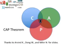 CAP Theorem P