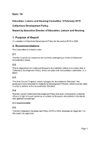 Collections Development Policy