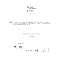 How to Cite: Brukamp, Kirsten. “Neurohistory: Being in Time.” In: “Environment, Culture, and the Brain: New Explorations