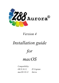 Installation Guide for Macos