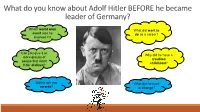 Link to How Did Hitler Become the Leader