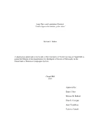 Luigi Pulci and Laurentian Florence: “Contra Hypocritas Tantum, Pater, Dissi” Michael J. Maher a Dissertation Submitted To