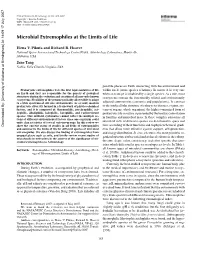Microbial Extremophiles at the Limits of Life
