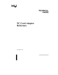 PC Card Adapter Reference