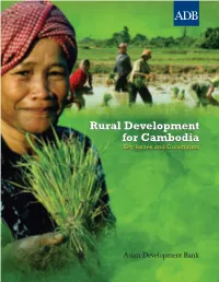 Rural Development for Cambodia Key Issues and Constraints