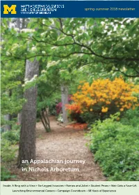 An Appalachian Journey in Nichols Arboretum