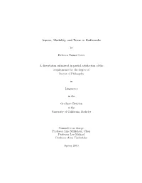 Aspect, Modality, and Tense in Badiaranke