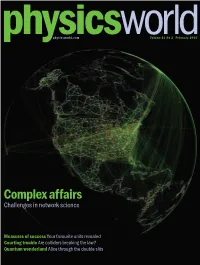 Complex Affairs Challenges in Network Science