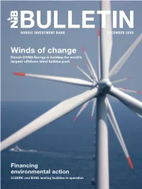 NORDIC INVESTMENT BANK DECEMBER 2008 Winds of Change
