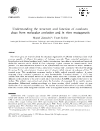 Understanding the Structure and Function of Catalases: Clues from Molecular Evolution and in Vitro Mutagenesis