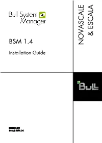 BSM 1.4 Installation Guide