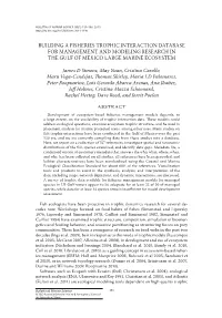 Building a Fisheries Trophic Interaction Database for Management and Modeling Research in the Gulf of Mexico Large Marine Ecosystem