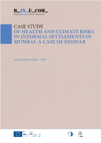 Case Study of Health and Climate Risks in Informal Settlements in Mumbai: a Case of Deonar