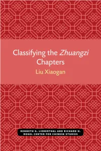 Classifying the Zhuangzi Chapters
