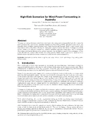 High-Risk Scenarios for Wind Power Forecasting in Australia