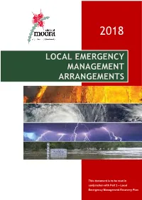 Local Emergency Management Arrangements
