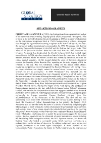 Speaker Biographies