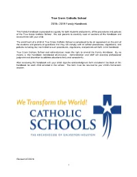 2019 Family Handbook