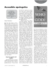 Accessible Apologetics