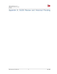 Appendix A: SUDS Review and Historical Flooding