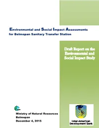 Draft Report on the Environmental and Social Impact Study
