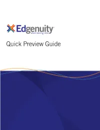 Edgenuity Preview Guide