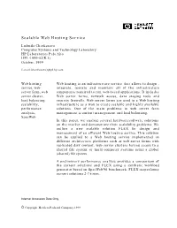 Scalable Web Hosting Service