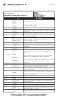 USEF SECOND LEVEL RIDER TEST Updated Dec