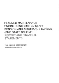 2016 PME Scheme Report and Accounts