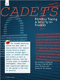 CADETS: Blending Tracing and Security
