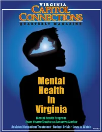 Mental Health in Virginia Mental Health Program: from Centralization to Decentralization