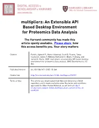 Multiplierz: an Extensible API Based Desktop Environment for Proteomics Data Analysis